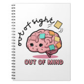 Cute ADHD Brain Notebook Notizblock (Vorderseite)
