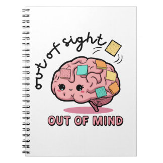 Cute ADHD Brain Notebook Notizblock