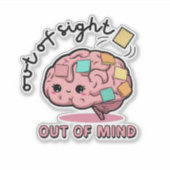 Cute ADHD Brain Sticker  (Vorderseite)