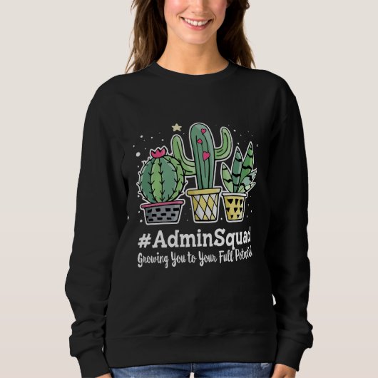 Cute Admin Squad Appreciation Week Back to School Sweatshirt (Vorderseite)