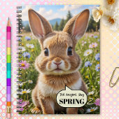Cute Adorable Bunny Rabbit Spring Notebook Notizblock