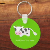 Cute & Adorable Cow Schlüsselanhänger (Vorderseite)