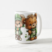 CUTE ADORABLE IRISH DRESSED TEDDY BEARS KAFFEETASSE (VorderseiteRechts)