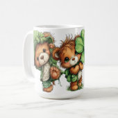 CUTE ADORABLE IRISH DRESSED TEDDY BEARS KAFFEETASSE (Vorderseite Links)
