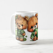 CUTE ADORABLE IRISH DRESSED TEDDY BEARS KAFFEETASSE (Vorderseite Links)