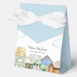 Cute Adventure Awaits Aviator Sky Baby Shower Geschenkschachtel