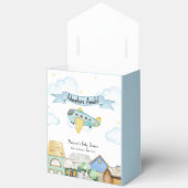 Cute Adventure Awaits Aviator Sky Baby Shower  Geschenkschachtel (Offen)
