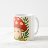 Cute Aesthetic Mushroom Mug Kaffeetasse (VorderseiteRechts)