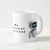 Cute AI Robot Coffee Mug - Tech Inspired Future Bu Jumbo-Tasse (Vorderseite Rechts)