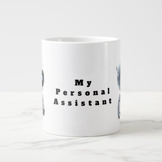 Cute AI Robot Coffee Mug - Tech Inspired Future Bu Jumbo-Tasse (Vorderseite)