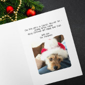 Cute Airplane Christmas Tree & Photo Funny Custom Karte