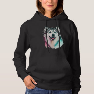 Cute Alaskan Malamute Dog on Alaskan Malamute   1 Hoodie