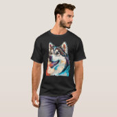 Cute Alaskan Malamute Dog on Alaskan Malamute  3 T-Shirt (Vorne ganz)