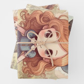 Cute Alice in Wonderland Whimsical Woodland Art Geschenkpapier Set (Beispiel)