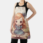 Cute Alice in Wonderland Whimsical Woodland Art Schürze (InSitu)