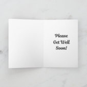 Cute Alien Get Well Soon Card Karte (Innenseite)