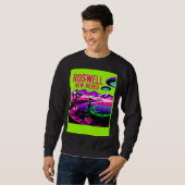 Cute Alien in Area 51 UFOs Sweatshirt (Vorne ganz)
