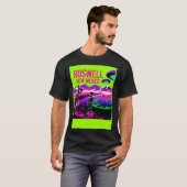 Cute Alien in Area 51 UFOs T-Shirt (Vorne ganz)
