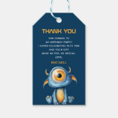 Cute Alien Outer Space 1st Birthday Thank You Geschenkanhänger (Vorderseite)