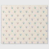 Cute Alien Wrapping Paper Geschenkpapier (Flach)