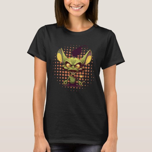 Cute Aliens Troll Retro Alien Headband Alien Space T-Shirt (Vorderseite)