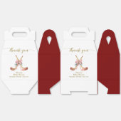 Cute All Stars Bow Floral Hockey Girl Baby Shower Geschenkschachtel (Ungeklappt)