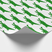  Cute Alligator Drawing Geschenkpapier (Ecke)