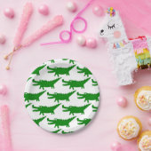  Cute Alligator Drawing Pappteller (Party)