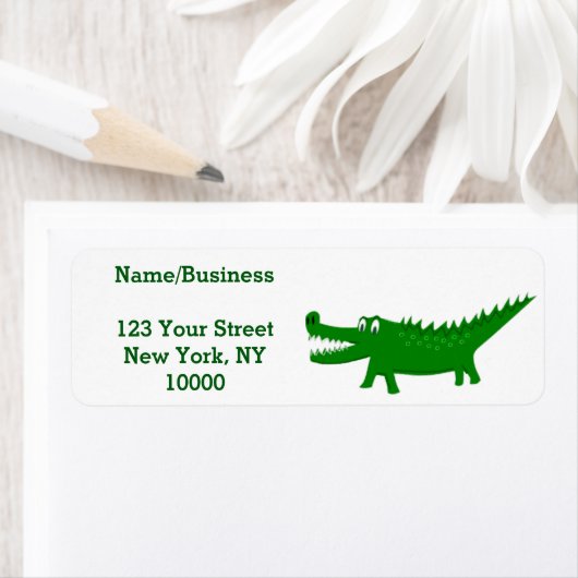 Cute Alligator Drawing Personalized (Insitu)