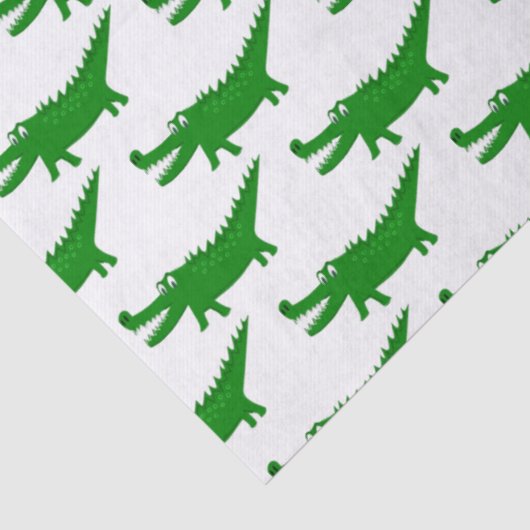 Cute Alligator Drawing Seidenpapier (Detail)