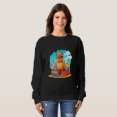 Cute Alpaca With Suitcase Adventure Tee Boys Girls (Vorne ganz)