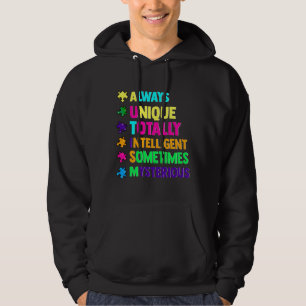 Cute Always Unique Awesome Autism Awareness Month Hoodie