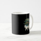 Cute American Eskimo Dog In A Christmas Tree For M Kaffeetasse (VorderseiteRechts)