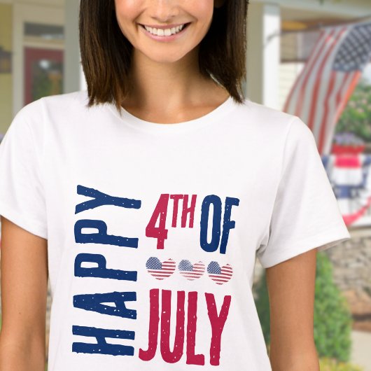 Cute American Flag 4. Juli T-Shirt