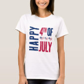 Cute American Flag 4. Juli T-Shirt (Vorderseite)