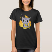 Cute American Shorthair Cat Pizza T-Shirt (Vorderseite)