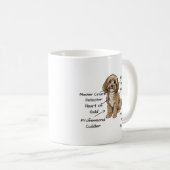 Cute Anatomy of a Cockapoo Dog Lover Gift Kaffeetasse (VorderseiteRechts)