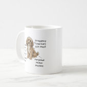 Cute Anatomy of a Cockapoo Dog Lover Gift Kaffeetasse (Vorderseite Links)