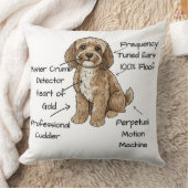Cute Anatomy of a Cockapoo Dog Lover Gift Kissen (Decke)