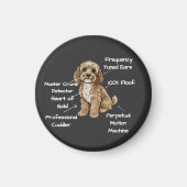 Cute Anatomy of a Cockapoo Dog Lover Gift Magnet (Vorne)