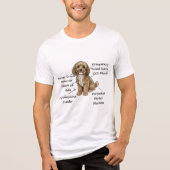 Cute Anatomy of a Cockapoo Dog Lover Gift Tri-Blend Shirt (Vorderseite)