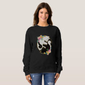 Cute and Adorable Chinese Yin and Yang Cats Cat Sweatshirt (Vorne ganz)