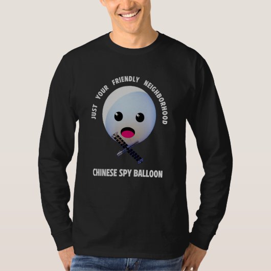 Cute and Chinese Spy Balloon T-Shirt (Vorderseite)