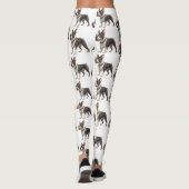 Cute and Colorful Boston Terrier Leggings (Rückseite)