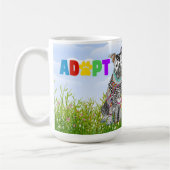 Cute and Colorful Dog and Cat Adoption Mug Kaffeetasse (Links)