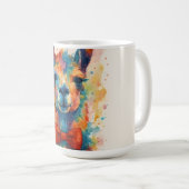 Cute and Colorful Llama Mug Kaffeetasse (VorderseiteRechts)