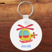 Cute and Colourful Helicopter for Kids Schlüsselanhänger (Vorderseite)