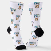 Cute and cool character sock designs socken (Gewinkelt)
