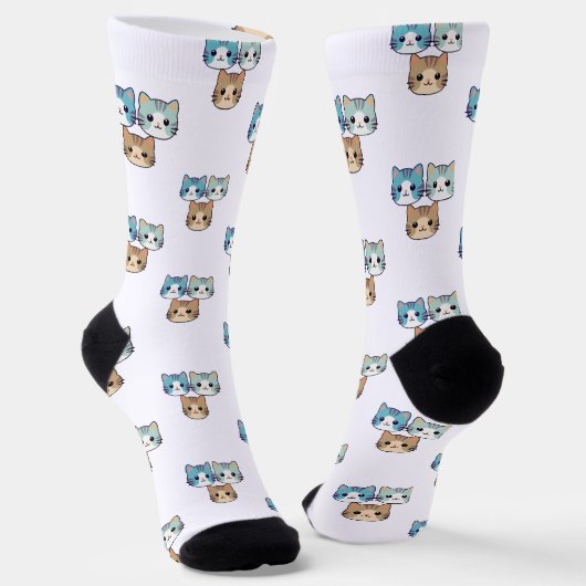 Cute and cool character sock designs socken (Gewinkelt)