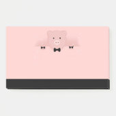 Cute and Fancy Pink Pig Post-it Klebezettel (Vorderseite)